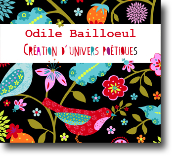 Odile bailloeul - tissus couleurs - kits couture - transferts sur tissus