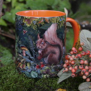 squirrel orange Mug