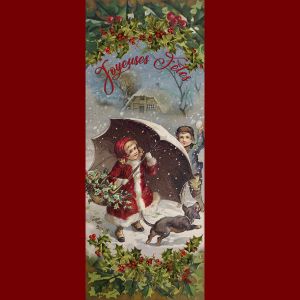 Christmas Banner - Umbrella in the snow