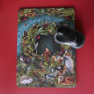 Woodland mouse mat