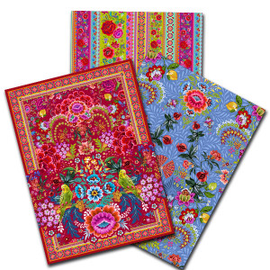 Pack of 3 bohemian tea-towels