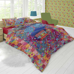 Bed linen Bohème with rectangulars pillows