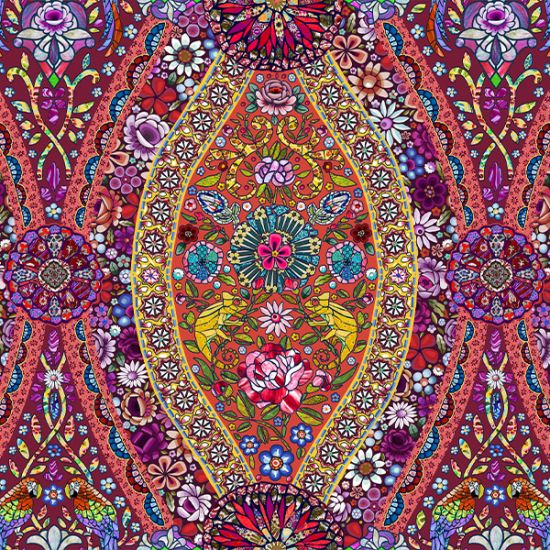 Cotton Palazzio rouge