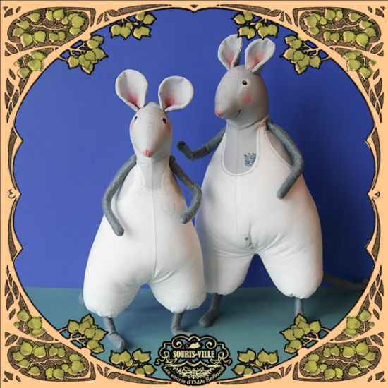 Sewing kit : 2 Adult mice to dress