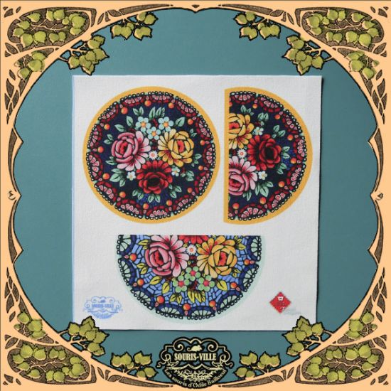 Velvet card - 3 Souris-ville rugs