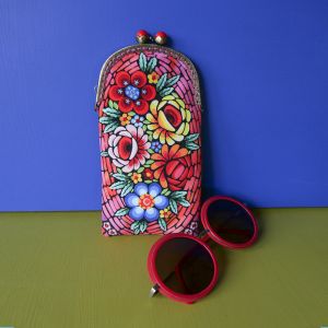 Sewing kit : velvet glasses case Murano