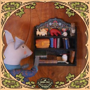 Bookshelf kit folk black - Souris-ville 