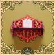 Arabesque shelf kit red - Souris-ville 