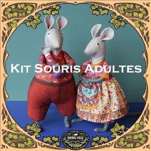 Sewing kit : 2 mice Léa Gouda & Tom Tome