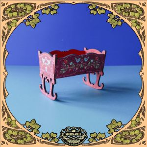 Crib kit folk red - Souris-ville 