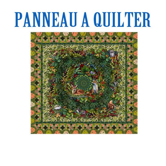 Panneau à quilter sous bois