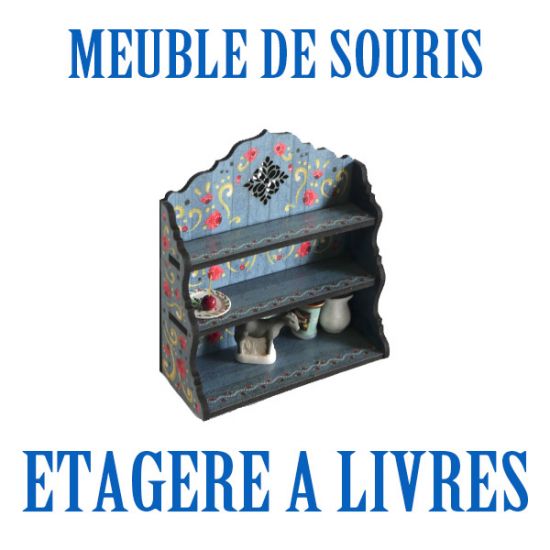 Kit Étagère à livre folk Souris-ville 