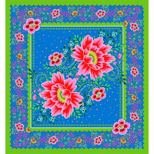 Velvet Panel - Chandernagor blue