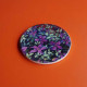 "Purple clematis" coaster