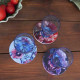 3 "Classic flowers" coasters