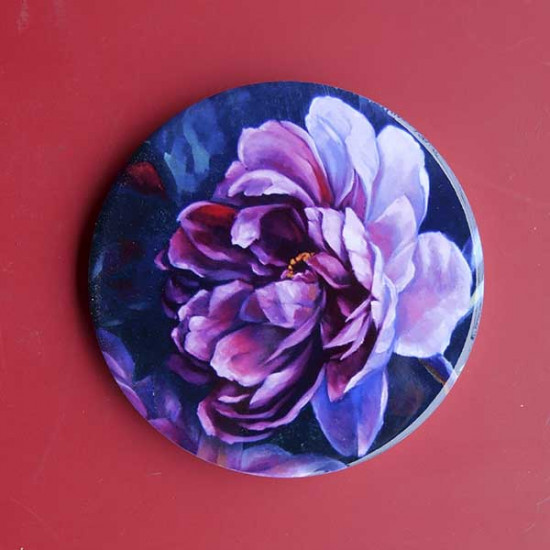"Peonies" coaster