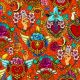 Coton Bio Amulettes Vermillon