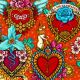 Coton Bio Amulettes Vermillon
