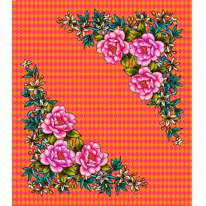 Coupon Coton Bio Angle Fleuri