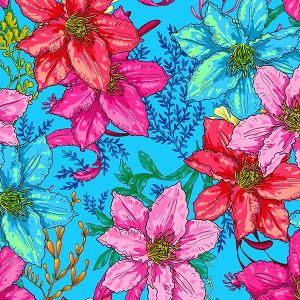 Organic Cotton Sewing Elixir bleu