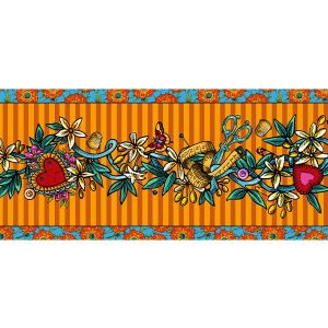 Bordure velours Tatoo Jaune