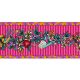 Bordure velours Tatoo rose