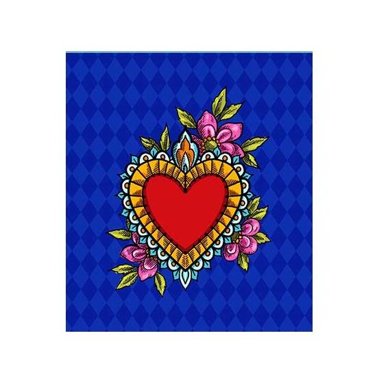 Mini Velvet Panel - Tatoo heart