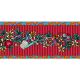 Bordure velours Tatoo rouge