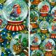 Organic Cotton Snow globes small