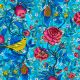 Velours souple Bois de Touffou turquoise