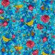 Velours souple Bois de Touffou turquoise