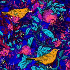 Velours souple Bois de Touffou nuit
