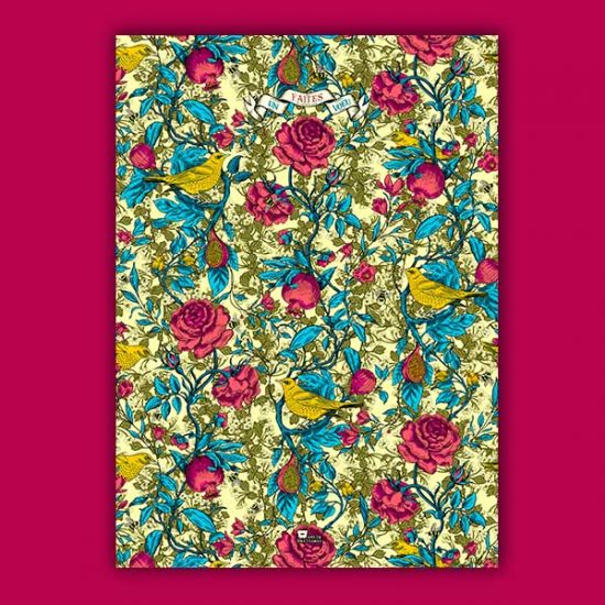 Bewilder Wood tea-towel mastic