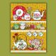 Pack of 3 Vintage Crockery tea-towels