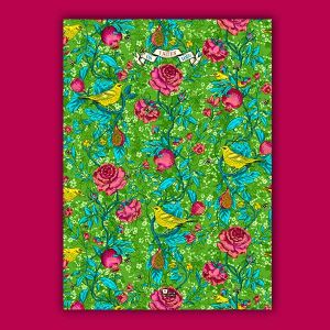 Bewilder Wood tea-towel green