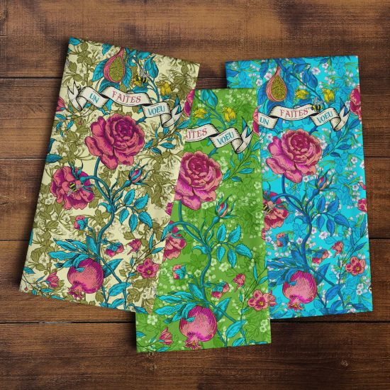 Pack of 3 Bewilder wood tea-towels