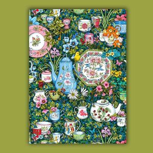 Garden Party tea-towel