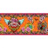 Bordure velours Amulettes orange