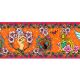 Bordure velours Amulettes orange