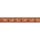 Bordure velours Amulettes orange