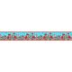 Bordure velours Champi bleu