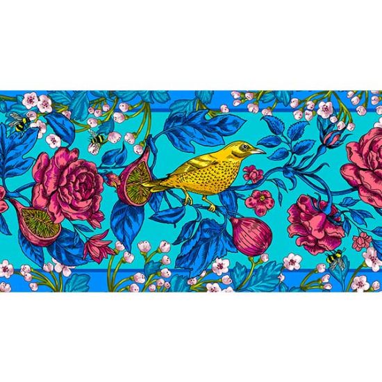 Bewilder Wood velvet border blue 19 cm