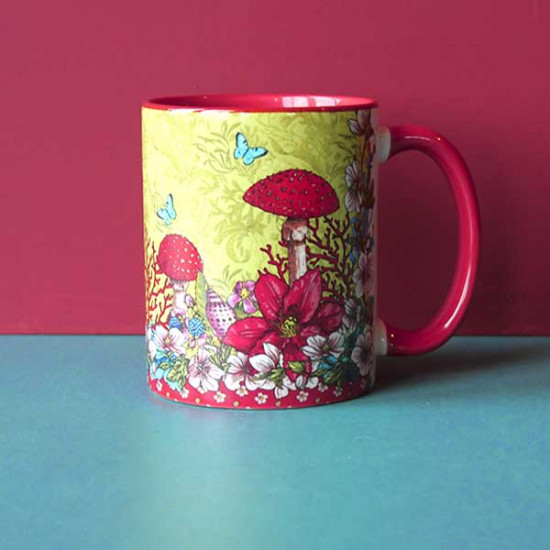 green Mushrooms Mug