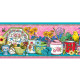Pink tableware border