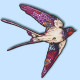 The Pink Swallow Mobile No. 4