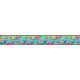 Velvet border Festival blue