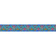 Velvet border Festons blue