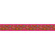 Velvet border Festons red