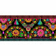 Bordure Festons noire