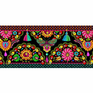 Bordure Festons noire